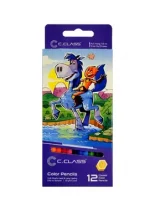 مداد رنگی 12 رنگ سی کلاس طرح 2