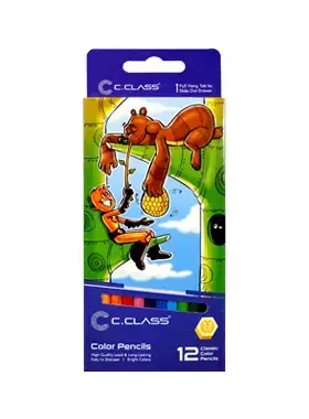 مداد رنگی 12 رنگ سی کلاس طرح 4